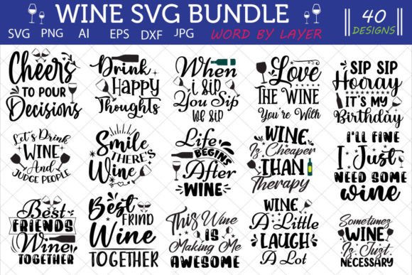 Alcohol SVG Bundle for Local Business Branding and Crafts