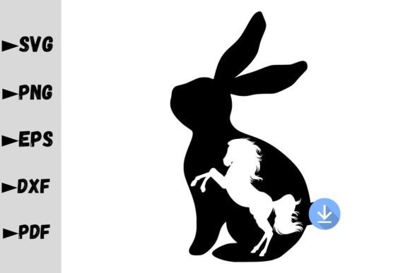 Fast Bunny SVG, Bunny and Horse Svg