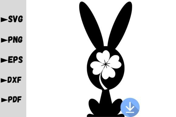 Lucky Bunny SVG for Graphics and Crafts