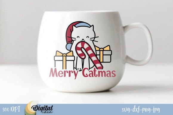 Merry Catmas SVG for Crafts and Graphics