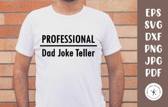 Professional Dad Joke Teller SVG for Graphic Designers