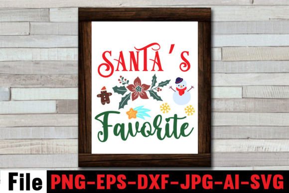 Santa’s Favorite SVG Cut File: A Graphic Asset for Seasonal Branding