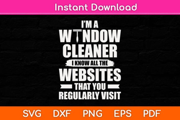 Window Cleaner Graphics for Crafts